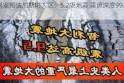 智利安托法加斯塔大区：5.2级地震 震源深度99.6公里