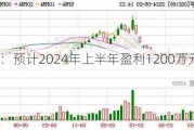 中光学：预计2024年上半年盈利1200万元-1500万元 同
扭亏