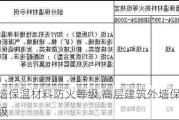 建筑外墙保温材料防火等级,高层建筑外墙保温材料防火等级