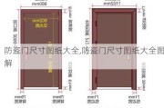 防盗门尺寸图纸大全,防盗门尺寸图纸大全图解