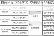 空调除湿和制冷的区别齐家,空调除湿和制冷有什么区别