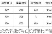 节能灯与白炽灯,节能灯与白炽灯相比节能多少