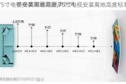 75寸电视安装离地高度,75寸电视安装离地高度标准