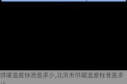供暖温度标准是多少,北京市供暖温度标准是多少