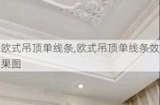 欧式吊顶单线条,欧式吊顶单线条效果图