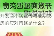 开发商不实宣传与延期交房的应对策略是什么？