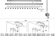 升降晾衣架安装图解钢丝绳,升降晾衣架安装图解钢丝绳视频