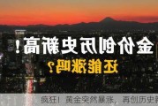 疯狂！黄金突然暴涨，再创历史新高！