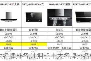 油烟机十大名牌排名,油烟机十大名牌排名榜