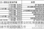 北京家居建材城春节营业时间,北京家居建材城春节营业时间是几号