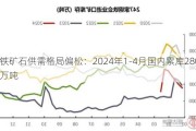 铁矿石供需格局偏松：2024年1-4月国内累库2800万吨