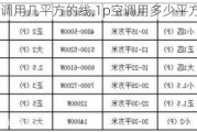 1p空调用几平方的线,1p空调用多少平方的线