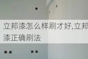 立邦漆怎么样刷才好,立邦漆正确刷法