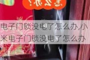 电子门锁没电了怎么办,小米电子门锁没电了怎么办