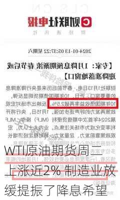 
WTI原油期货周二上涨近2% 制造业放缓提振了降息希望