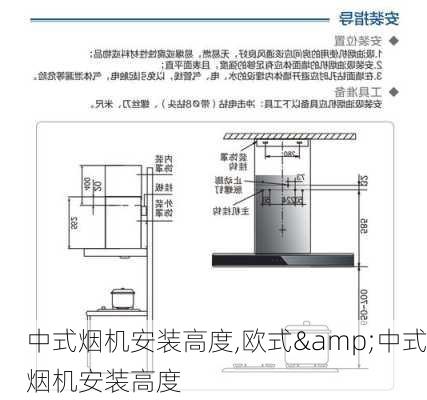 中式烟机安装高度,欧式&中式烟机安装高度