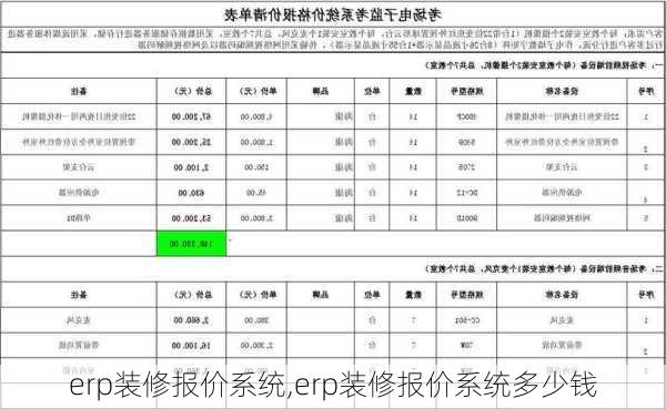 erp装修报价系统,erp装修报价系统多少钱