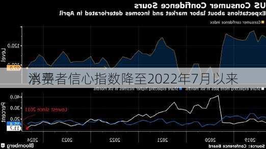 
消费者信心指数降至2022年7月以来
水平