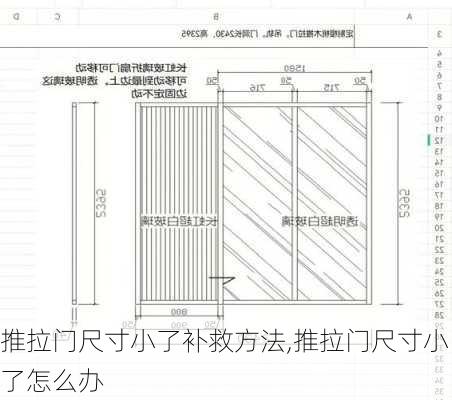 推拉门尺寸小了补救方法,推拉门尺寸小了怎么办