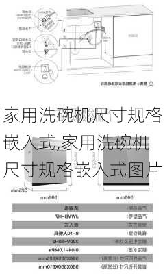 家用洗碗机尺寸规格嵌入式,家用洗碗机尺寸规格嵌入式图片