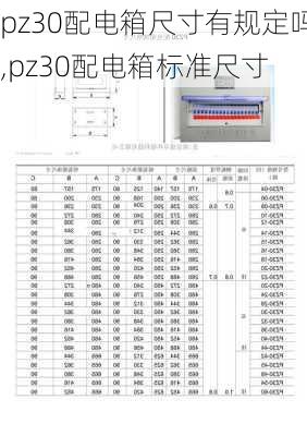 pz30配电箱尺寸有规定吗,pz30配电箱标准尺寸