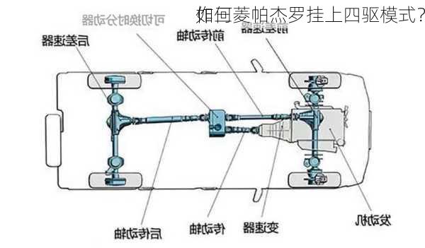 如何
作三菱帕杰罗挂上四驱模式？