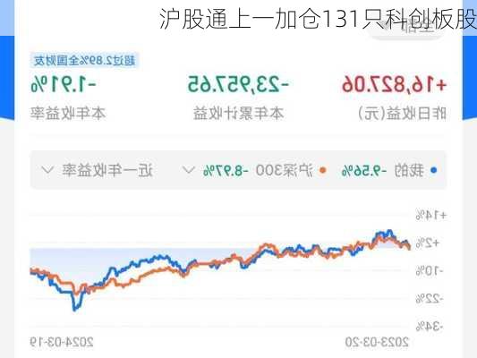 沪股通上一加仓131只科创板股