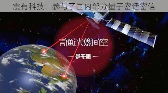 震有科技：参与了国内部分量子密话密信
