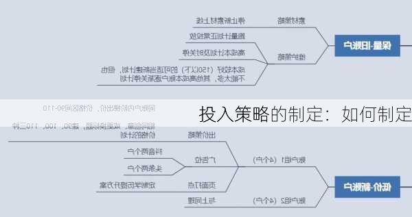 
投入策略的制定：如何制定
投入策略