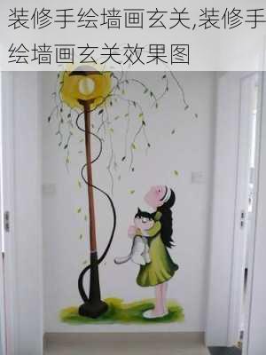 装修手绘墙画玄关,装修手绘墙画玄关效果图