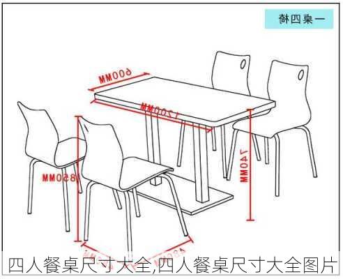 四人餐桌尺寸大全,四人餐桌尺寸大全图片