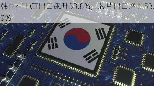 韩国4月ICT出口飙升33.8%，芯片出口增长53.9%