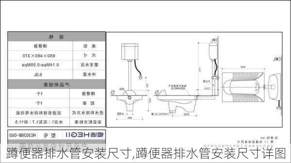 蹲便器排水管安装尺寸,蹲便器排水管安装尺寸详图