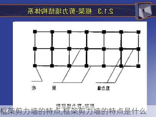 框架剪力墙的特点,框架剪力墙的特点是什么