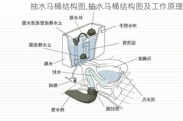 抽水马桶结构图,抽水马桶结构图及工作原理