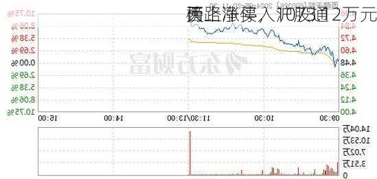 西
天路涨停，沪股通
榜上净买入1073.12万元