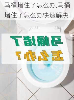 马桶堵住了怎么办,马桶堵住了怎么办快速解决