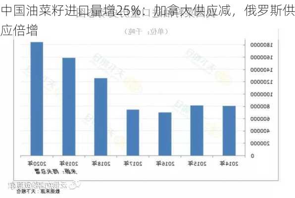 中国油菜籽进口量增25%：加拿大供应减，俄罗斯供应倍增