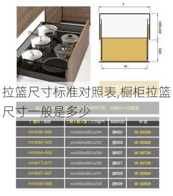 拉篮尺寸标准对照表,橱柜拉篮尺寸一般是多少