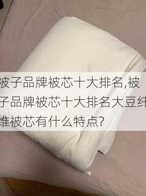 被子品牌被芯十大排名,被子品牌被芯十大排名大豆纤维被芯有什么特点?