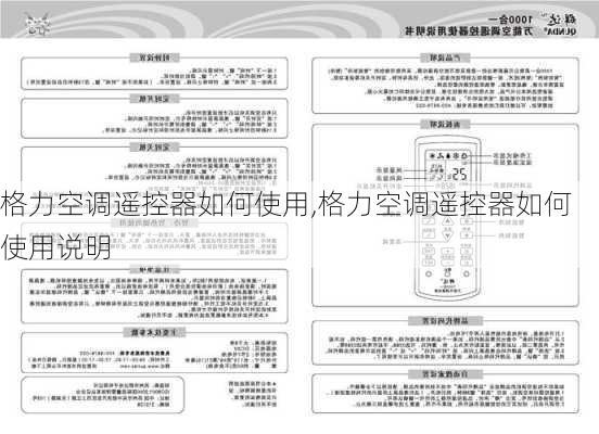 格力空调遥控器如何使用,格力空调遥控器如何使用说明