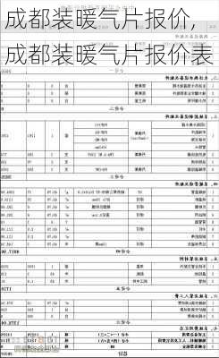 成都装暖气片报价,成都装暖气片报价表