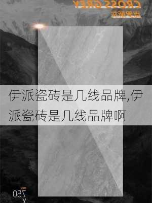 伊派瓷砖是几线品牌,伊派瓷砖是几线品牌啊