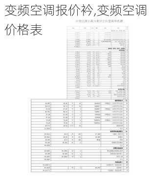 变频空调报价衿,变频空调价格表