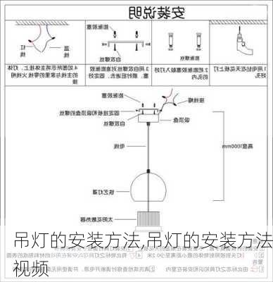 吊灯的安装方法,吊灯的安装方法视频