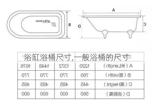 浴缸浴桶尺寸,一般浴桶的尺寸