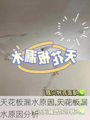 天花板漏水原因,天花板漏水原因分析