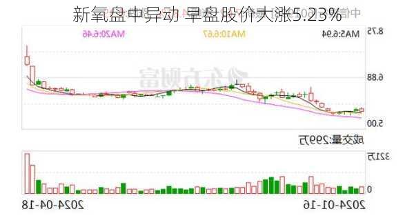 新氧盘中异动 早盘股价大涨5.23%