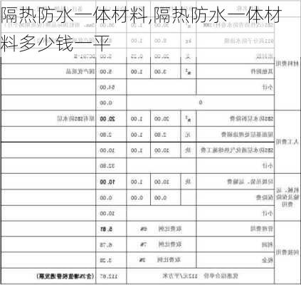 隔热防水一体材料,隔热防水一体材料多少钱一平