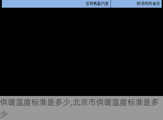 供暖温度标准是多少,北京市供暖温度标准是多少